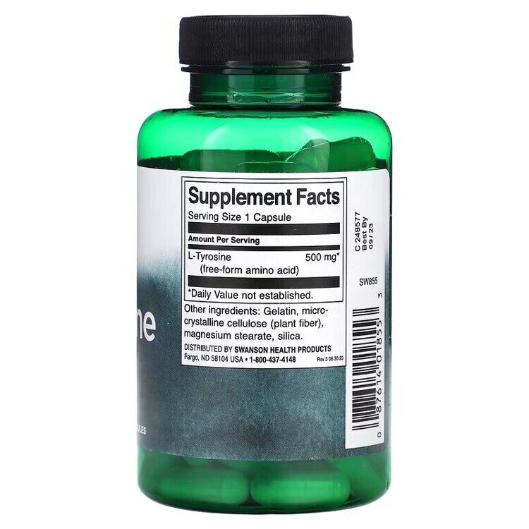 L-Tyrosine 500 mg 100 capsules